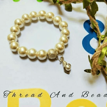Pearls with silver