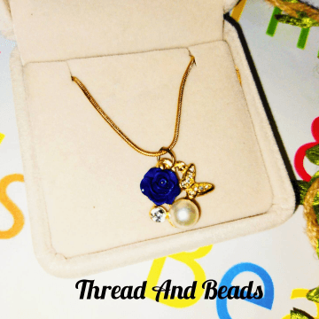 Blue elegant Butterfly Pendent